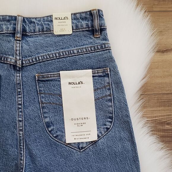 Rolla's Dusters High Rise Denim Jeans In Cindy Blue Size 31 NWT - Picture 13 of 16